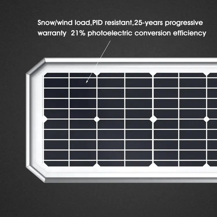 smart solar street light detail