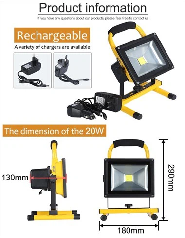 Đèn lũ khẩn cấp chạy bằng pin