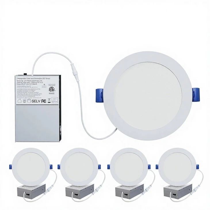 Slim Small Recessed Round Led Panel Light